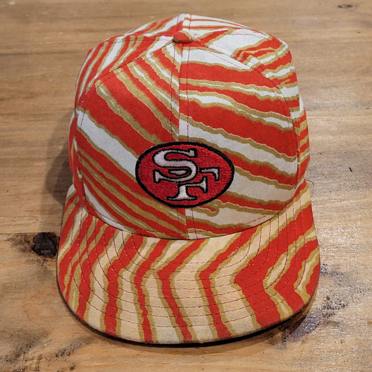 Vintage San Francisco Zubaz Hat Snapback AJD Made USA 90s Y2K NFL Football