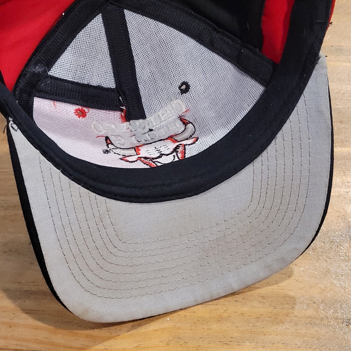 Vintage Chicago Bulls Hat Snapback Drew Pearson Twill Patchwork Zig Zag 90s NBA