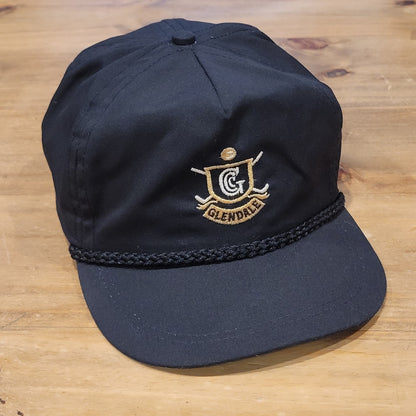 Vintage Glendale Country Club Golf Hat Bellevue Washington Rope Black Imperial