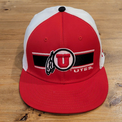 Utah Utes Under Armour Hat Snapback Red White One Size College Football