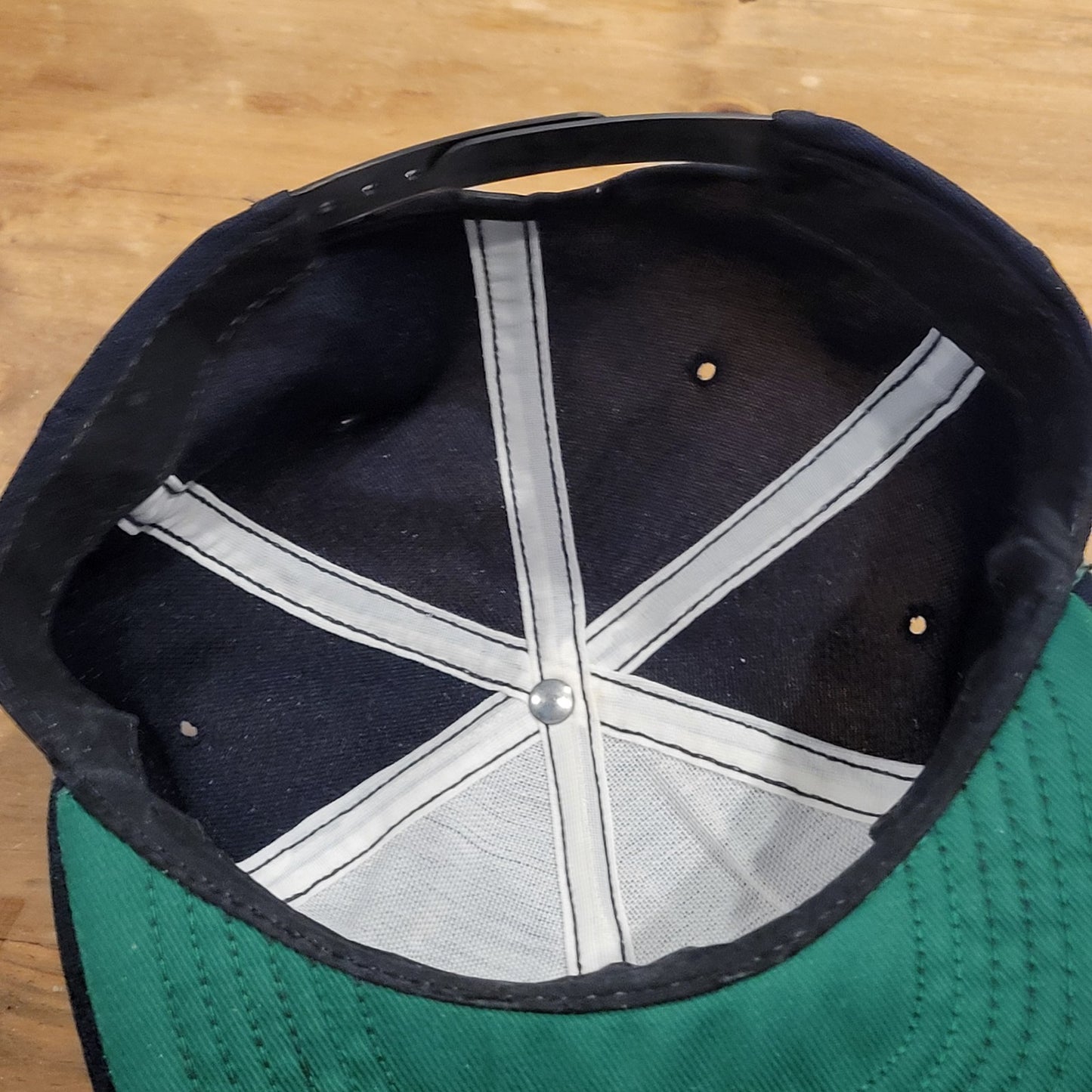 Vintage Top Gun Hat Snapback Blue Patch Movie Fighter Jets Air Force