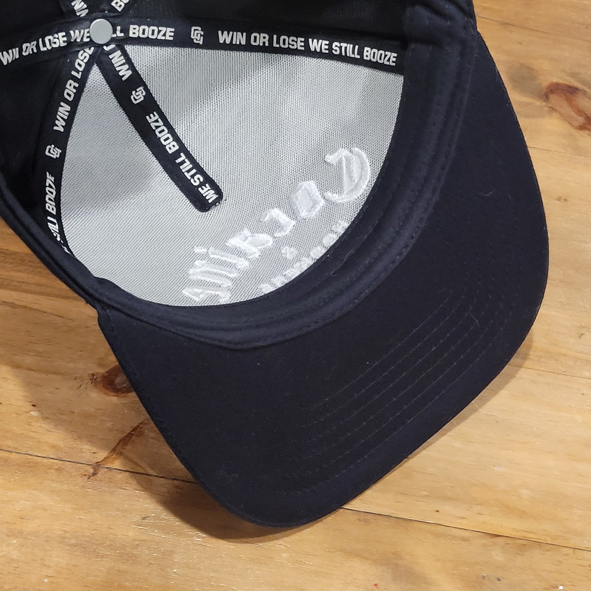 Golf Gods Cocaine & Hookers Hat Snapback Black White Spell Out Golfer One Size