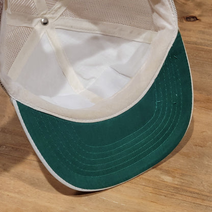Vintage Waimea Falls Park Hawaii Trucker Hat Snapback White Patch 80s