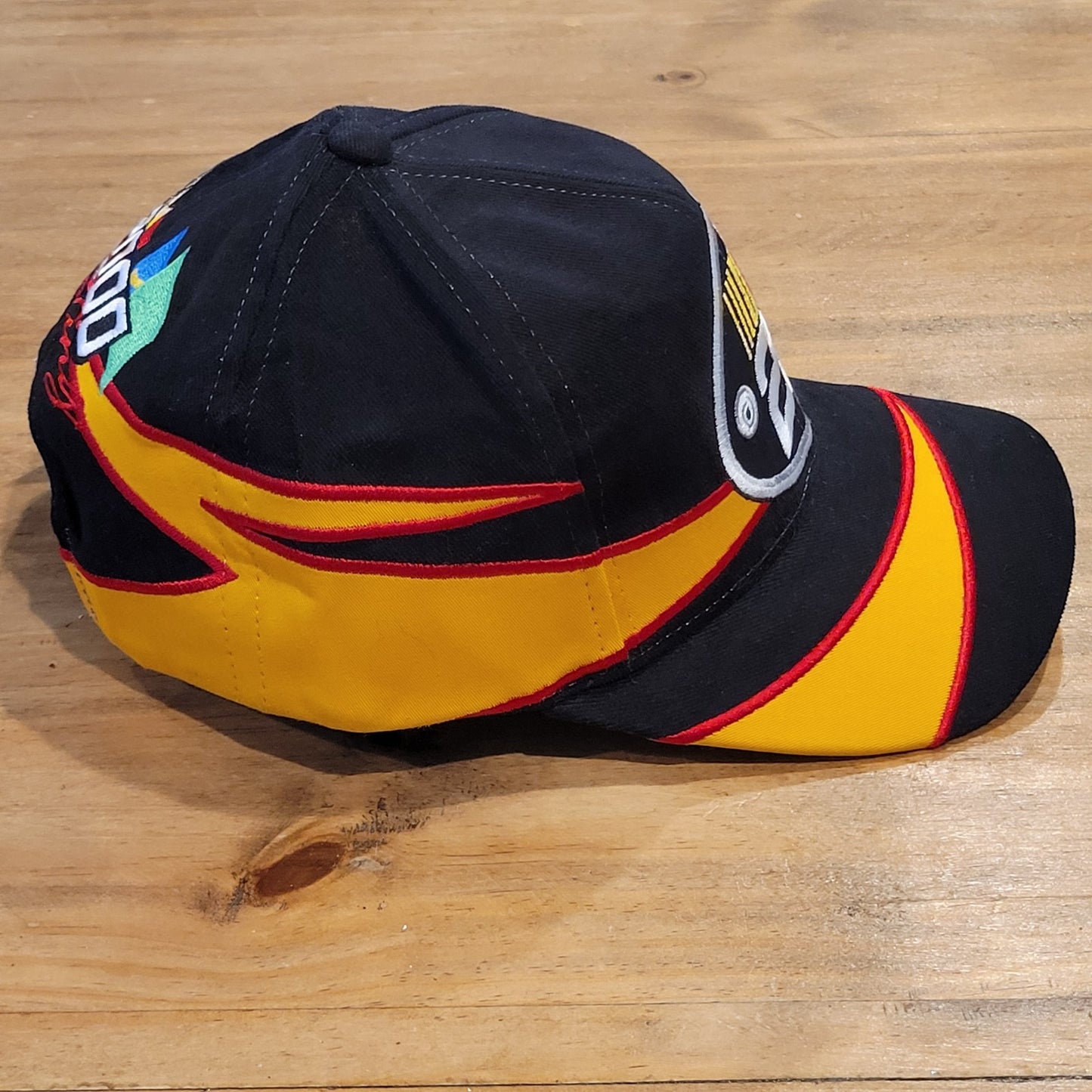 Vintage NASCAR 2000 Hat Snapback Big Logo Flame Jagged 90s One Size Adjustable