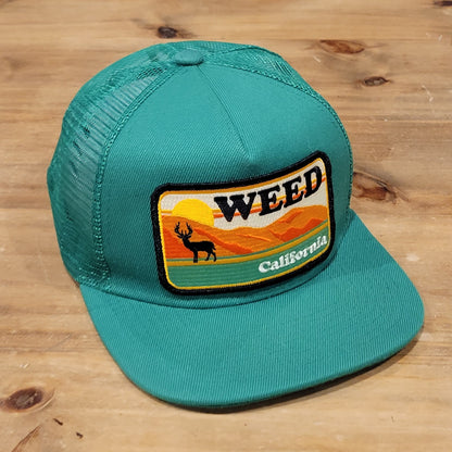 Bart Bridge Weed California Pocket Patch Stash Green Trucker Big Patch Deer