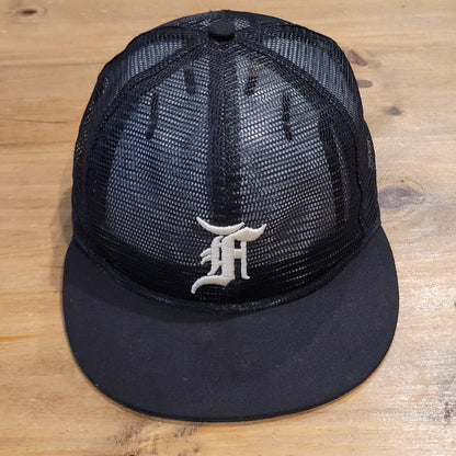 Fear Of God Essentials Hat Size 7 3/8 Black MLB 5950 Full Mesh Fitted Pro Model