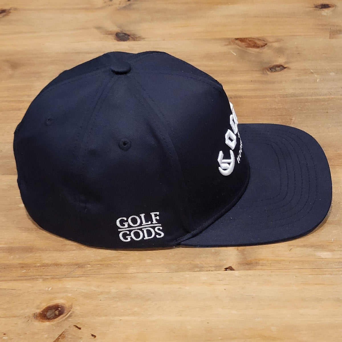 Golf Gods Cocaine & Hookers Hat Snapback Black White Spell Out Golfer One Size