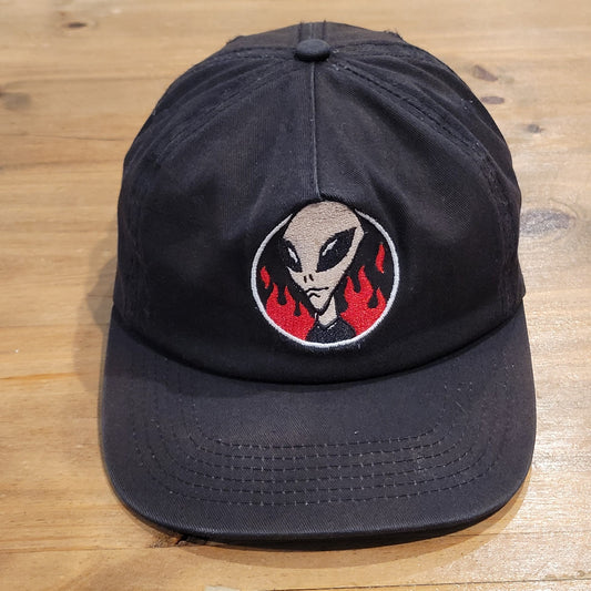 Thrasher Alien Logo Hat Snapback Black One Size Thrasher Magazine Skateboarding