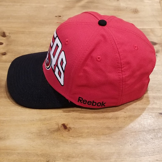 San Francisco 49ers Hat Snapback Reebok Arch Spell Out Big Logo Wool Blend Y2K