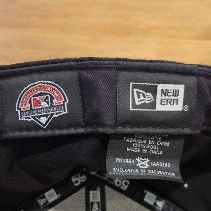 El Paso Chihuahuas Crossbones Hat New Era 7 3/8 Fitted Black MiLB Baseball Wool