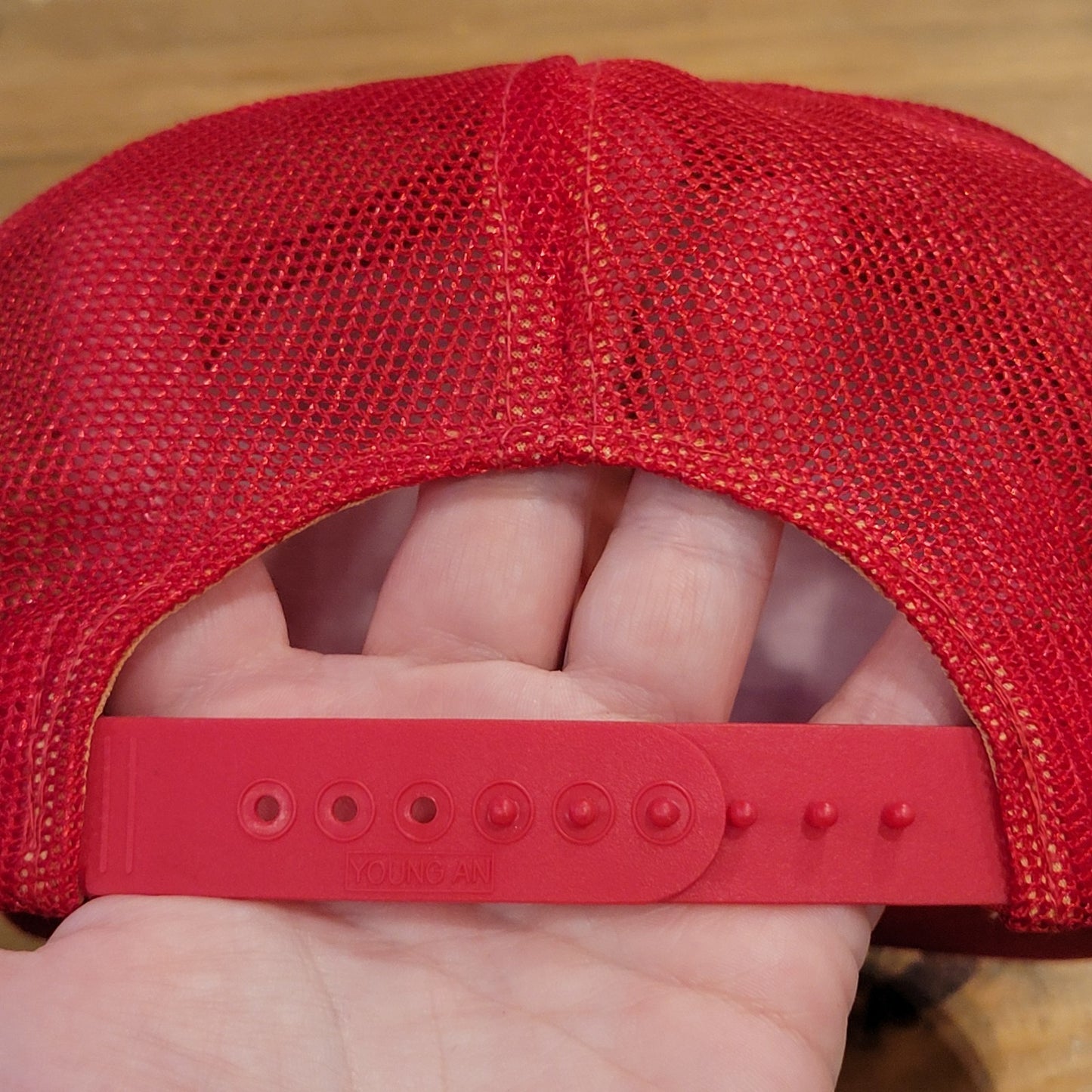 Vintage Needwood Golf Course Club Hat Snapback Red Mesh 80s 90s Rope Need Wood