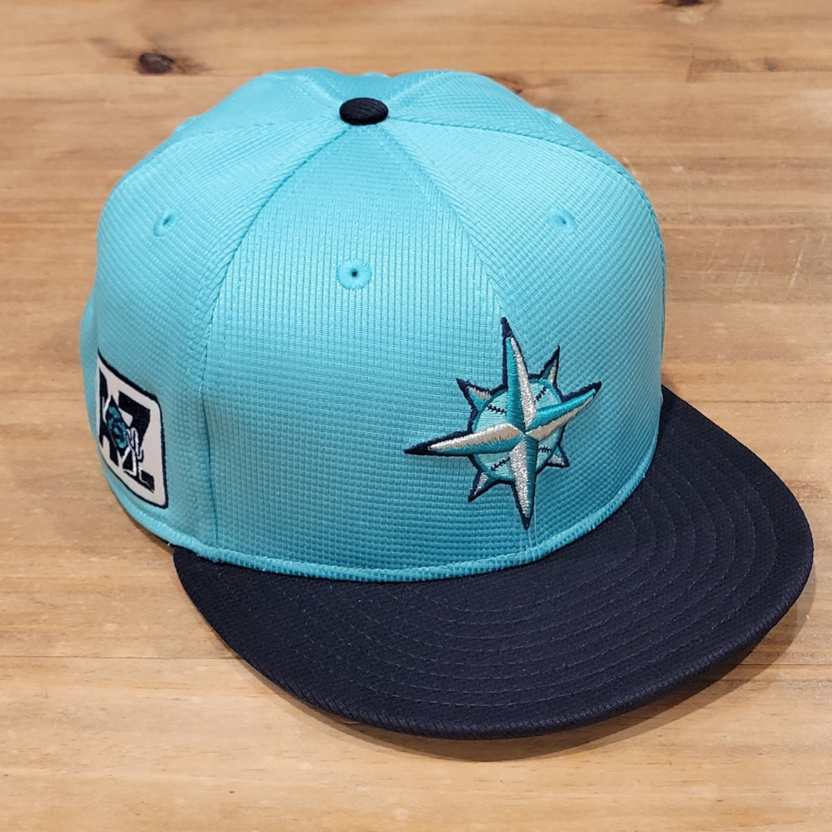 Seattle Mariners Hat New Era Size 7 1/2 Fitted Star Logo Batting Mesh On Field
