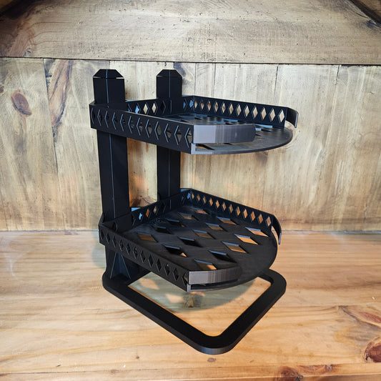 2 Tier Hat Shelf Holds up to 8 Hats 3D Printed